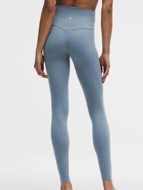 Lululemon 2 Align No Line 25” High Rise Leggings Tights Pants STLB Steel Blue